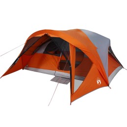 Acquista Tenda Familiare Cabina 6 Persone Grigia Arancione Impermeabile con riferimento GHV-94639 della ditta 