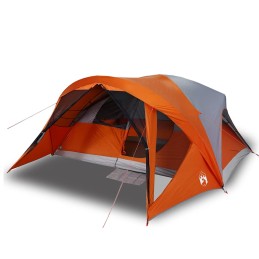 Acquista Tenda Familiare Cabina 6 Persone Grigia Arancione Impermeabile con riferimento GHV-94639 della ditta 