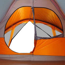 Acquista Tenda Familiare Cabina 6 Persone Grigia Arancione Impermeabile con riferimento GHV-94639 della ditta 