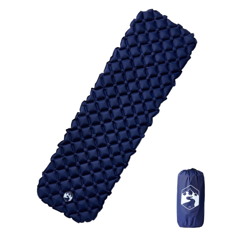 Acquista Materasso Campeggio Gonfiabile 1 Persona Blu Marino 190x58x6 cm con riferimento GHV-4007117 della ditta 