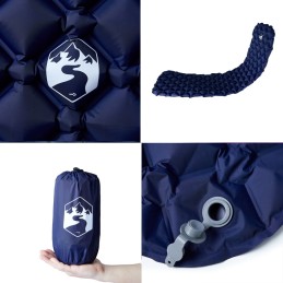 Acquista Materasso Campeggio Gonfiabile 1 Persona Blu Marino 190x58x6 cm con riferimento GHV-4007117 della ditta 