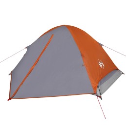 Acquista Tenda da Campeggio a Cupola 2 Persone Grigio e Arancione con riferimento GHV-94645 della ditta 