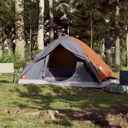 Acquista Tenda da Campeggio a Cupola 2 Persone Grigio e Arancione con riferimento GHV-94645 della ditta 