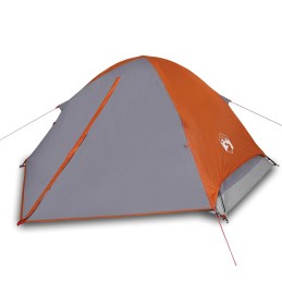 Acquista Tenda da Campeggio a Cupola 2 Persone Grigio e Arancione con riferimento GHV-94645 della ditta 