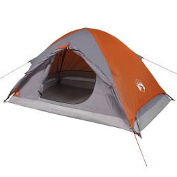Acquista Tenda da Campeggio a Cupola 2 Persone Grigio e Arancione con riferimento GHV-94645 della ditta 