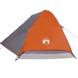 Acquista Tenda da Campeggio a Cupola 2 Persone Grigio e Arancione con riferimento GHV-94645 della ditta 