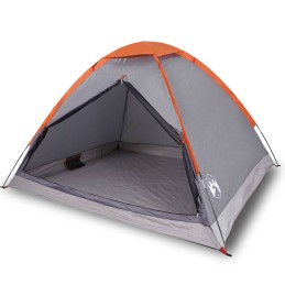 Acquista Tenda da Campeggio a Cupola 2 Persone Grigio e Arancione con riferimento GHV-94761 della ditta 