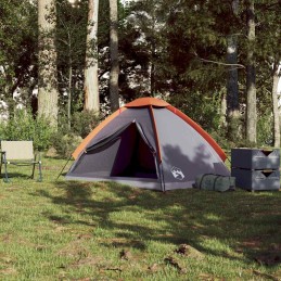 Acquista Tenda da Campeggio a Cupola 2 Persone Grigio e Arancione con riferimento GHV-94761 della ditta 