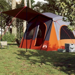 Acquista Tenda Campeggio Cabina 5 Persone Grigio Arancione Impermeabile con riferimento GHV-94754 della ditta 