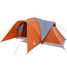 Acquista Tenda da Campeggio a Cupola 6 Persone Grigio e Arancione con riferimento GHV-4009469 della ditta 