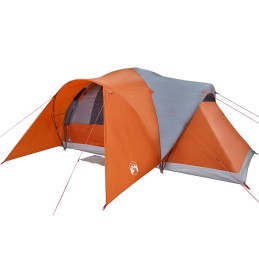 Acquista Tenda da Campeggio a Cupola 6 Persone Grigio e Arancione con riferimento GHV-4009469 della ditta 