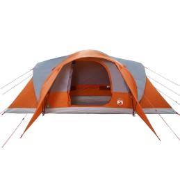 Acquista Tenda da Campeggio a Cupola 6 Persone Grigio e Arancione con riferimento GHV-4009469 della ditta 