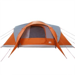 Acquista Tenda da Campeggio a Cupola 6 Persone Grigio e Arancione con riferimento GHV-4009469 della ditta 