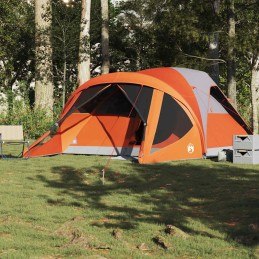 Acquista Tenda Familiare a Tunnel 6Persone Grigia Arancione Impermeabile con riferimento GHV-4009460 della ditta 