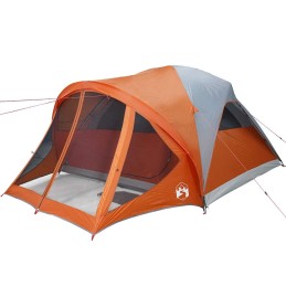 Acquista Tenda Familiare a Tunnel 6Persone Grigia Arancione Impermeabile con riferimento GHV-4009460 della ditta 