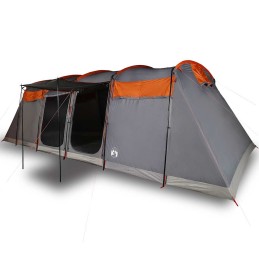 Acquista Tenda Familiare a Tunnel 8Persone Grigia Arancione Impermeabile con riferimento GHV-94618 della ditta 