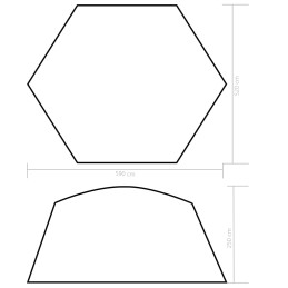 Acquista Tenda per Piscina in Tessuto 590x520x250 cm Blu con riferimento GHV-91575 della ditta 