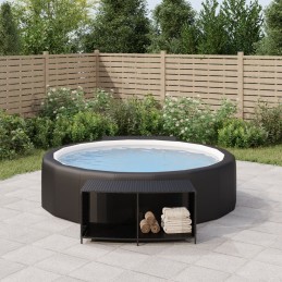Acquista Scaffali Portaoggetti 2 pz in Polyrattan Nero con riferimento GHV-362264 della ditta 