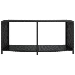 Acquista Scaffali Portaoggetti 2 pz in Polyrattan Nero con riferimento GHV-362264 della ditta 
