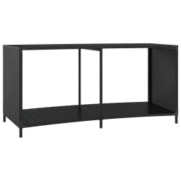 Acquista Scaffali Portaoggetti 2 pz in Polyrattan Nero con riferimento GHV-362264 della ditta 