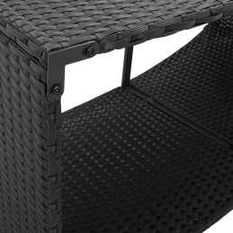 Acquista Scaffali Portaoggetti 2 pz in Polyrattan Nero con riferimento GHV-362264 della ditta 