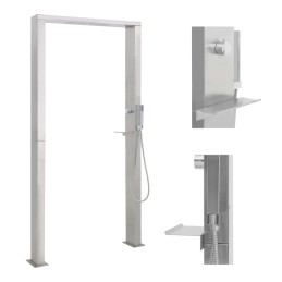 Acquista Doccia da Giardino in Acciaio Inox a Doppio Getto con riferimento GHV-48201 della ditta 