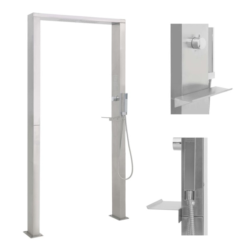 Acquista Doccia da Giardino in Acciaio Inox a Doppio Getto con riferimento GHV-48201 della ditta 