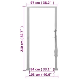 Acquista Doccia da Giardino in Acciaio Inox a Doppio Getto con riferimento GHV-48201 della ditta 