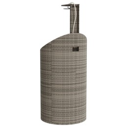 Acquista Doccia Esterno Grigia 100x100x241,5cm Polyrattan e Legno Acacia con riferimento GHV-368213 della ditta 