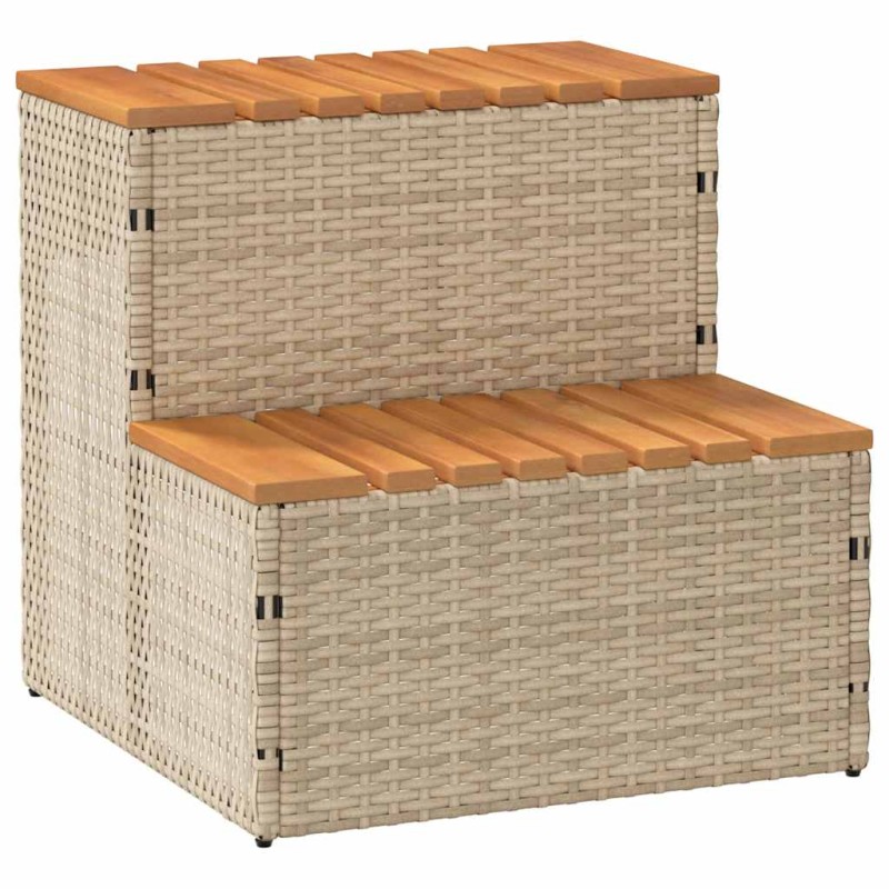 Acquista Bordo per Vasca Idromassaggio Beige Polyrattan&Massello Acacia con riferimento GHV-4103942 della ditta 