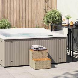 Acquista Bordo per Vasca Idromassaggio Beige Polyrattan&Massello Acacia con riferimento GHV-4103942 della ditta 