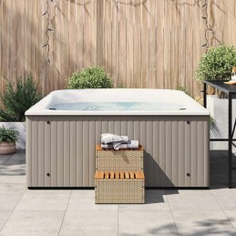 Acquista Bordo per Vasca Idromassaggio Beige Polyrattan&Massello Acacia con riferimento GHV-4103942 della ditta 