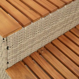 Acquista Bordo per Vasca Idromassaggio Beige Polyrattan&Massello Acacia con riferimento GHV-4103942 della ditta 