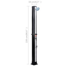 Acquista Outdoor Doccia Solare da Giardino con Soffione e Rubinetto 40 L con riferimento GHV-92391 della ditta 