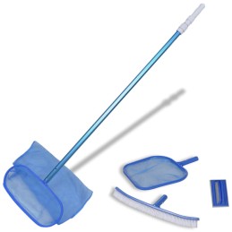 Acquista Set pulizia piscina spazzola 2 schiumatoi foglie 1 palo telescopico con riferimento GHV-90505 della ditta 