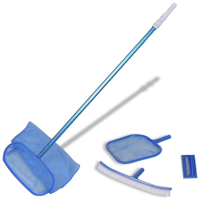 Acquista Set pulizia piscina spazzola 2 schiumatoi foglie 1 palo telescopico con riferimento GHV-90505 della ditta 
