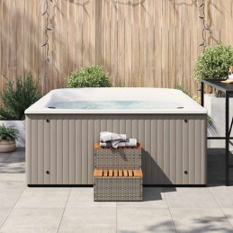 Acquista Bordo per Vasca Idromassaggio Grigio Polyrattan&Massello Acacia con riferimento GHV-4103941 della ditta 