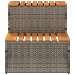 Acquista Bordo per Vasca Idromassaggio Grigio Polyrattan&Massello Acacia con riferimento GHV-4103941 della ditta 