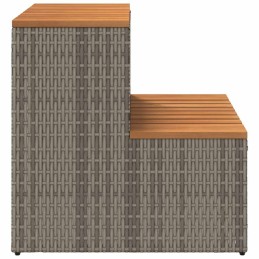 Acquista Bordo per Vasca Idromassaggio Grigio Polyrattan&Massello Acacia con riferimento GHV-4103941 della ditta 