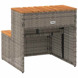 Acquista Bordo per Vasca Idromassaggio Grigio Polyrattan&Massello Acacia con riferimento GHV-4103941 della ditta 