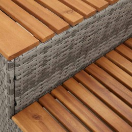 Acquista Bordo per Vasca Idromassaggio Grigio Polyrattan&Massello Acacia con riferimento GHV-4103941 della ditta 