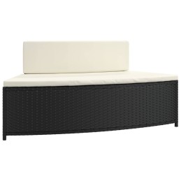 Acquista Panche per Spa con Cuscini 2 pz in Polyrattan Nero con riferimento GHV-362262 della ditta 