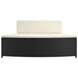 Acquista Panche per Spa con Cuscini 2 pz in Polyrattan Nero con riferimento GHV-362262 della ditta 