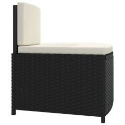 Acquista Panche per Spa con Cuscini 2 pz in Polyrattan Nero con riferimento GHV-362262 della ditta 