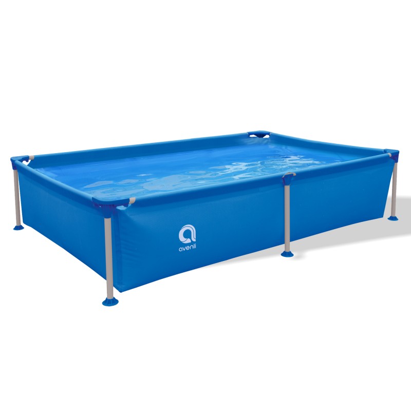 Acquista Piscina Fuoriterra Rettangolare con Struttura Avenli Round Frame Azzurra 188x127x42cm con riferimento 17803 della ditta FREEBIE