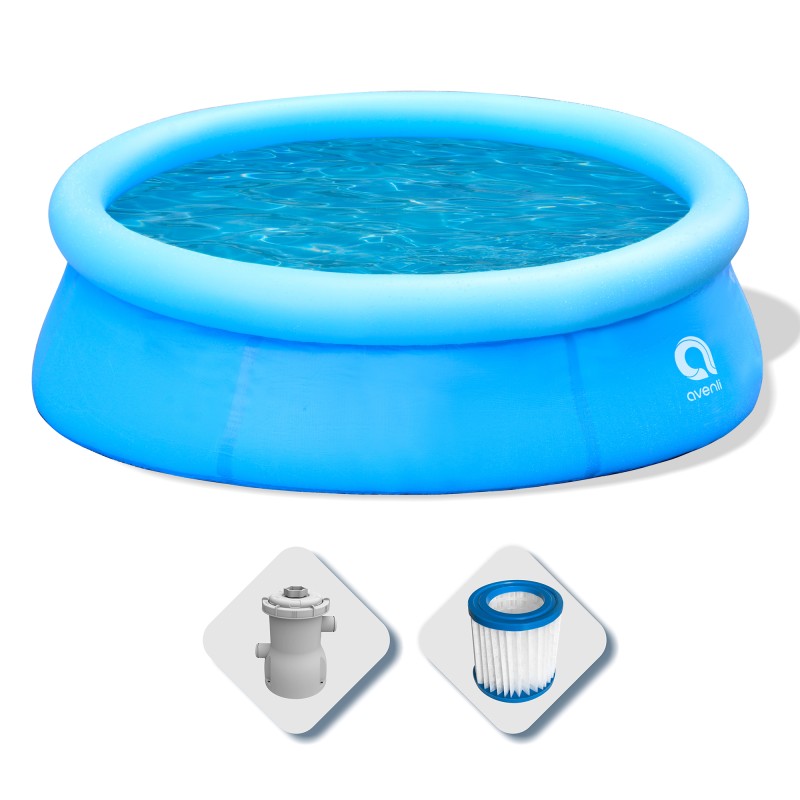 Acquista Piscina Fuoriterra Rotonda Gonfiabile Prompt Set Avenli Cm 300x76 Autoportante con Pompa Filtro da 1136L/h con riferimento 17793EU della ditta FREEBIE