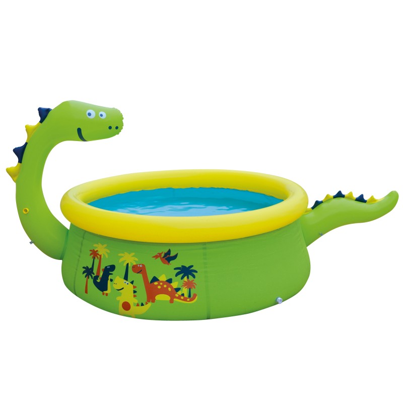 Acquista Piscinetta Gonfiabile Dinosauro Avenli 175x62cm con Gioco a Spruzzo d'Acqua per Bambini con riferimento 17786 della ditta FREEBIE