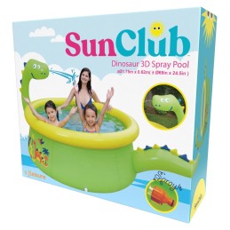 Acquista Piscinetta Gonfiabile Dinosauro Avenli 175x62cm con Gioco a Spruzzo d'Acqua per Bambini con riferimento 17786 della ditta FREEBIE