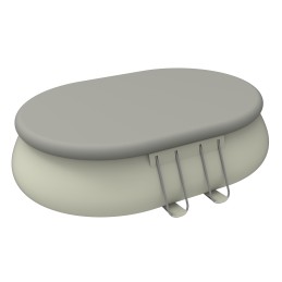 Acquista Piscina Fuoriterra Ovale con Struttura in Acciaio Chinook Grey Avenli Cm 540x304x106 Pompa Filtro, Scala e Teli Inclusi con riferimento 17449EU della ditta FREEBIE