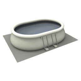 Acquista Piscina Fuoriterra Ovale con Struttura in Acciaio Chinook Grey Avenli Cm 540x304x106 Pompa Filtro, Scala e Teli Inclusi con riferimento 17449EU della ditta FREEBIE